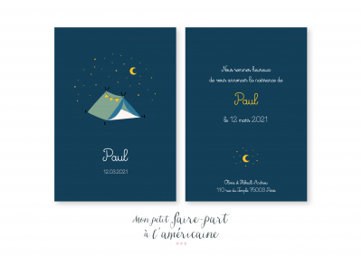 Mon petit faire part - Naissance - Faire part modèles garçons - réf. 255 - 4907