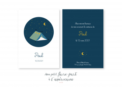 Mon petit faire part - Naissance - Faire part modèles garçons - réf. 255 - 4910