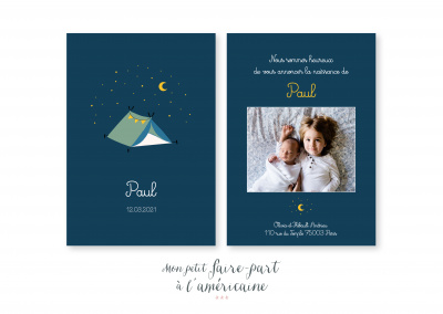 Mon petit faire part - Naissance - Faire part modèles garçons - réf. 255 - 4911