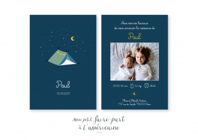 Mon petit faire part - Naissance - Faire part modèles garçons - réf. 255 - 4912