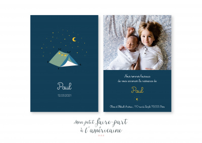 Mon petit faire part - Naissance - Faire part modèles garçons - réf. 255 - 4913